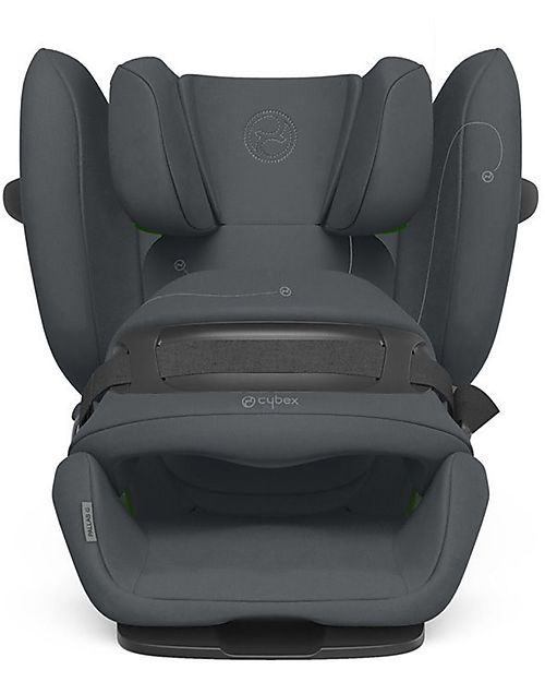 Cybex Pallas G i-Size Car Seat - Monument Grey/Dark Grey - with Advanced Impact Shield - Group 1/2/3 Car Seats Group 1/2/3