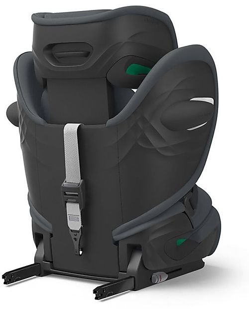 Cybex Pallas G i-Size Car Seat - Monument Grey/Dark Grey - with Advanced Impact Shield - Group 1/2/3 Car Seats Group 1/2/3