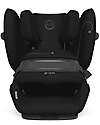 Cybex Pallas G i-Size Car Seat - Moon Black/Black - with Advanced Impact Shield - Group 1/2/3 Car Seats Group 1/2/3