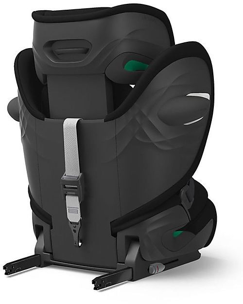 Cybex Pallas G i-Size Car Seat - Moon Black/Black - with Advanced Impact Shield - Group 1/2/3 Car Seats Group 1/2/3