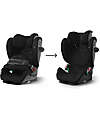 Cybex Pallas G i-Size Car Seat - Moon Black/Black - with Advanced Impact Shield - Group 1/2/3 Car Seats Group 1/2/3