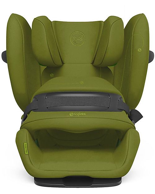 Cybex Pallas G i-Size Car Seat - Nature Green/Green - with Advanced Impact Shield - Group 1/2/3 Car Seats Group 1/2/3