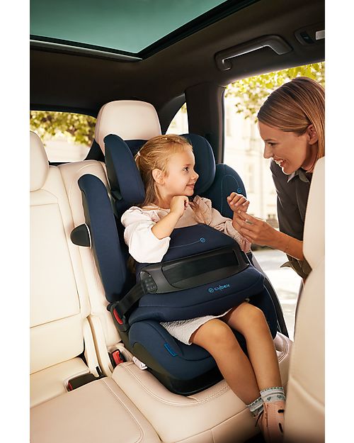 Cybex Pallas G i-Size car Seat - Navy Blue - with Advanced Impact Shield Car Seats Group 1/2/3