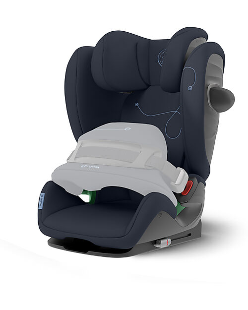 Cybex Pallas G i-Size Car Seat - Ocean Blue/Navy Blue - with Advanced Impact Shield - Group 1/2/3 Car Seats Group 1/2/3