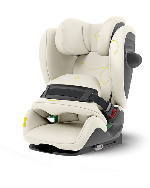Cybex Pallas G i-Size Car Seat - Seashell Beige - with Advanced Impact Shield - Group 1/2/3 Car Seats Group 1/2/3