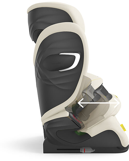 Cybex Pallas G i-Size Car Seat - Seashell Beige - with Advanced Impact Shield - Group 1/2/3 Car Seats Group 1/2/3