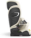 Cybex Pallas G i-Size Car Seat - Seashell Beige - with Advanced Impact Shield - Group 1/2/3 Car Seats Group 1/2/3