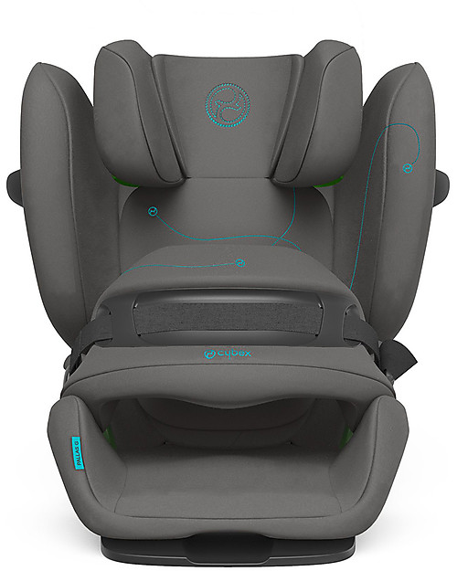 Cybex Pallas G i-Size car Seat - Soho Grey - with Advanced Impact Shield Car Seats Group 1/2/3