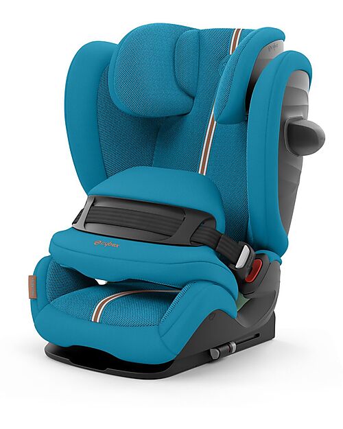 Cybex Pallas G i-Size Plus Car Seat - Beach Blue - with Advanced Impact Shield - Group 1/2/3 Car Seats Group 1/2/3