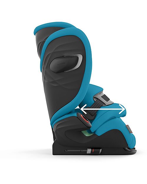 Cybex Pallas G i-Size Plus Car Seat - Beach Blue - with Advanced Impact Shield - Group 1/2/3 Car Seats Group 1/2/3