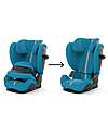 Cybex Pallas G i-Size Plus Car Seat - Beach Blue - with Advanced Impact Shield - Group 1/2/3 Car Seats Group 1/2/3