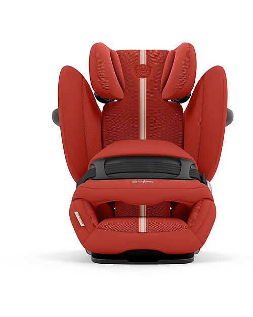 Cybex Pallas G i-Size Plus Car Seat - Hibiscus Red - with Advanced Impact Shield - Group 1/2/3 Car Seats Group 1/2/3