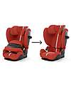 Cybex Pallas G i-Size Plus Car Seat - Hibiscus Red - with Advanced Impact Shield - Group 1/2/3 Car Seats Group 1/2/3
