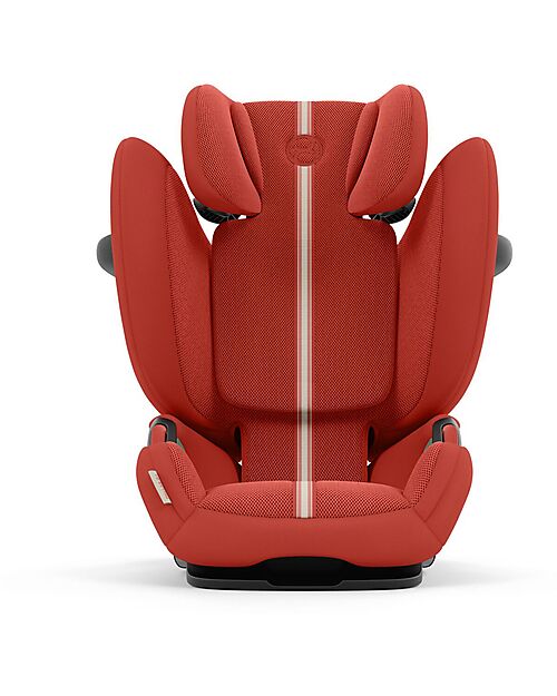 Cybex Pallas G i-Size Plus Car Seat - Hibiscus Red - with Advanced Impact Shield - Group 1/2/3 Car Seats Group 1/2/3