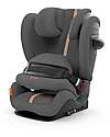 Cybex Pallas G i-Size Plus Car Seat - Lava Grey - with Advanced Impact Shield - Group 1/2/3 Car Seats Group 1/2/3