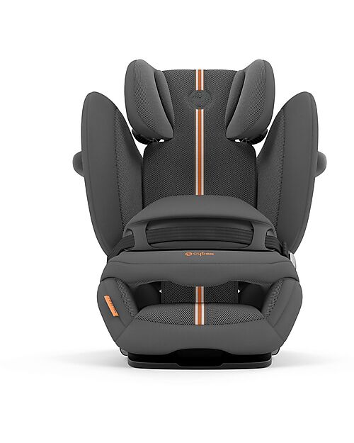 Cybex Pallas G i-Size Plus Car Seat - Lava Grey - with Advanced Impact Shield - Group 1/2/3 Car Seats Group 1/2/3