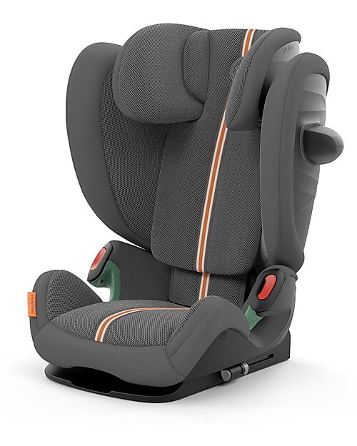 Cybex Pallas G i-Size Plus Car Seat - Lava Grey - with Advanced Impact Shield - Group 1/2/3 Car Seats Group 1/2/3