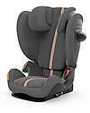 Cybex Pallas G i-Size Plus Car Seat - Lava Grey - with Advanced Impact Shield - Group 1/2/3 Car Seats Group 1/2/3