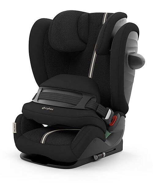 Cybex Pallas G i-Size Plus Car Seat - Moon Black - with Advanced Impact Shield - Group 1/2/3 Car Seats Group 1/2/3