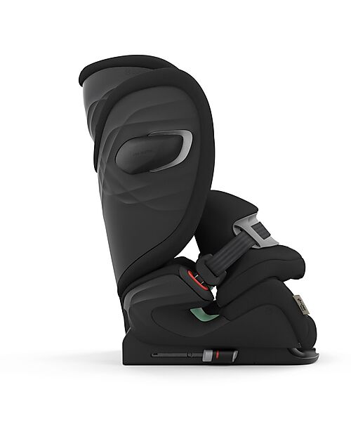 Cybex Pallas G i-Size Plus Car Seat - Moon Black - with Advanced Impact Shield - Group 1/2/3 Car Seats Group 1/2/3