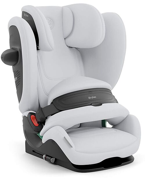 Cybex Pallas G2 i-Size Car Seat - Fog Grey - with Advanced Impact Shield - Group 1/2/3 Car Seats Group 1/2/3