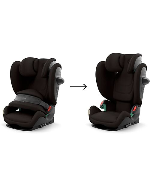 Cybex Pallas G2 i-Size Car Seat - Magic Black - with Advanced Impact Shield - Group 1/2/3 Car Seats Group 1/2/3