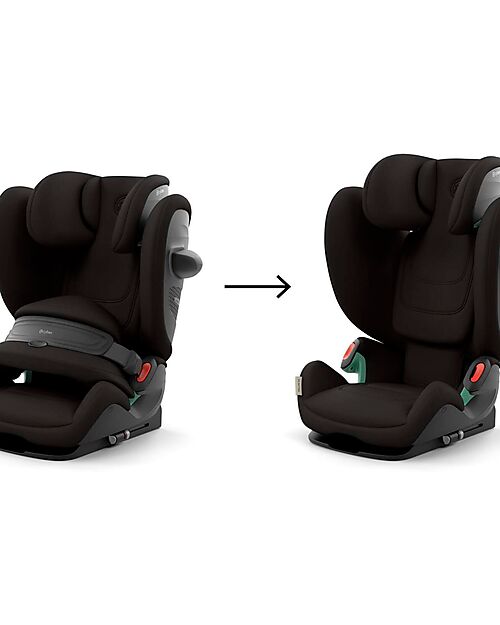 Cybex Pallas G2 i-Size Car Seat - Magic Black - with Advanced Impact Shield - Group 1/2/3 Car Seats Group 1/2/3