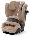 Cybex Pallas G2 i-Size Plus Car Seat - Almond Beige - with Advanced Impact Shield - Group 1/2/3 Car Seats Group 1/2/3