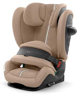 Cybex Pallas G2 i-Size Plus Car Seat - Almond Beige - with Advanced Impact Shield - Group 1/2/3 Car Seats Group 1/2/3