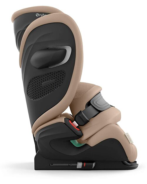 Cybex Pallas G2 i-Size Plus Car Seat - Almond Beige - with Advanced Impact Shield - Group 1/2/3 Car Seats Group 1/2/3
