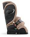 Cybex Pallas G2 i-Size Plus Car Seat - Almond Beige - with Advanced Impact Shield - Group 1/2/3 Car Seats Group 1/2/3