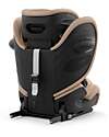 Cybex Pallas G2 i-Size Plus Car Seat - Almond Beige - with Advanced Impact Shield - Group 1/2/3 Car Seats Group 1/2/3