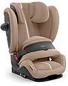 Cybex Pallas G2 i-Size Plus Car Seat - Almond Beige - with Advanced Impact Shield - Group 1/2/3 Car Seats Group 1/2/3