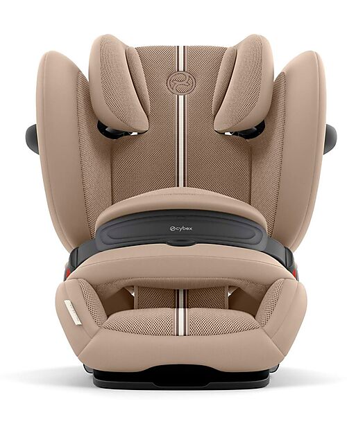 Cybex Pallas G2 i-Size Plus Car Seat - Almond Beige - with Advanced Impact Shield - Group 1/2/3 Car Seats Group 1/2/3
