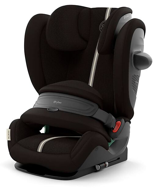 Cybex Pallas G2 i-Size Plus Car Seat - Moon Black - with Advanced Impact Shield - Group 1/2/3 Car Seats Group 1/2/3