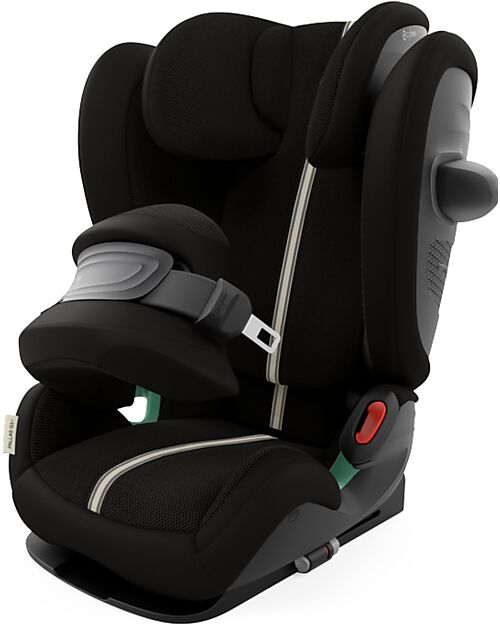Cybex Pallas G2 i-Size Plus Car Seat - Moon Black - with Advanced Impact Shield - Group 1/2/3 Car Seats Group 1/2/3