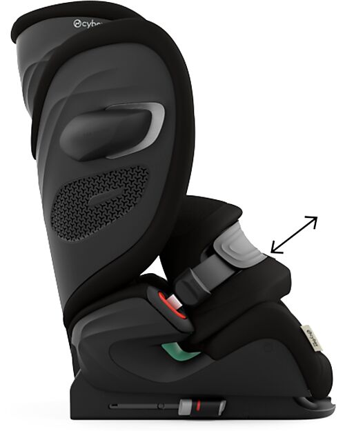 Cybex Pallas G2 i-Size Plus Car Seat - Moon Black - with Advanced Impact Shield - Group 1/2/3 Car Seats Group 1/2/3