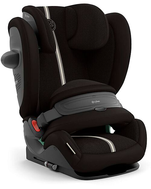 Cybex Pallas G2 i-Size Plus Car Seat - Moon Black - with Advanced Impact Shield - Group 1/2/3 Car Seats Group 1/2/3