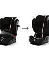 Cybex Pallas G2 i-Size Plus Car Seat - Moon Black - with Advanced Impact Shield - Group 1/2/3 Car Seats Group 1/2/3