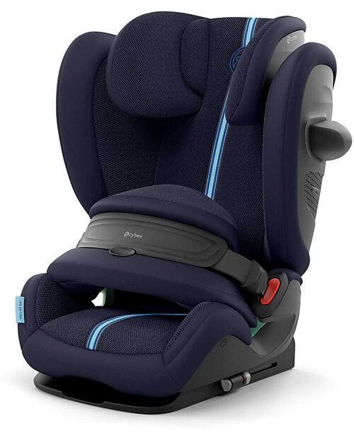 Cybex Pallas G2 i-Size Plus Car Seat - Ocean Blue - with Advanced Impact Shield - Group 1/2/3 Car Seats Group 1/2/3
