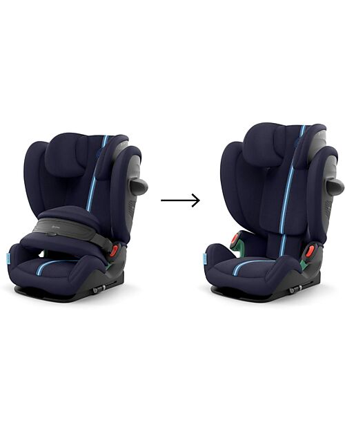 Cybex Pallas G2 i-Size Plus Car Seat - Ocean Blue - with Advanced Impact Shield - Group 1/2/3 Car Seats Group 1/2/3