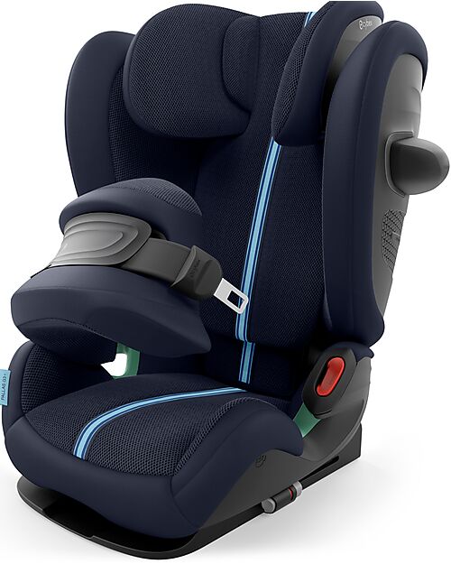 Cybex Pallas G2 i-Size Plus Car Seat - Ocean Blue - with Advanced Impact Shield - Group 1/2/3 Car Seats Group 1/2/3