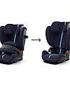 Cybex Pallas G2 i-Size Plus Car Seat - Ocean Blue - with Advanced Impact Shield - Group 1/2/3 Car Seats Group 1/2/3