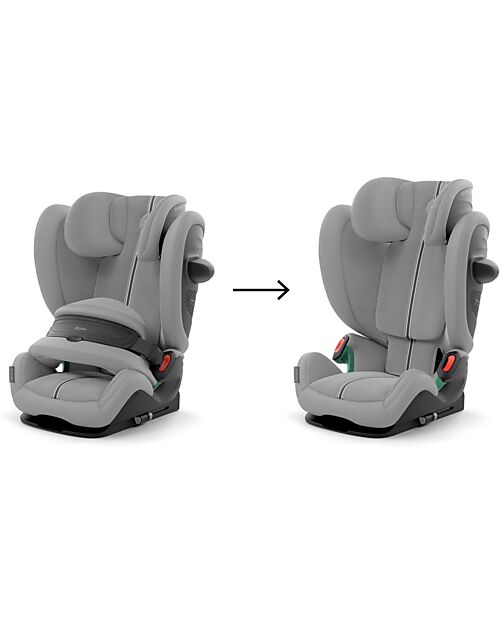 Cybex Pallas G2 i-Size Plus Car Seat - Stone Grey - with Advanced Impact Shield - Group 1/2/3 Car Seats Group 1/2/3