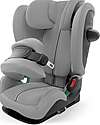 Cybex Pallas G2 i-Size Plus Car Seat - Stone Grey - with Advanced Impact Shield - Group 1/2/3 Car Seats Group 1/2/3