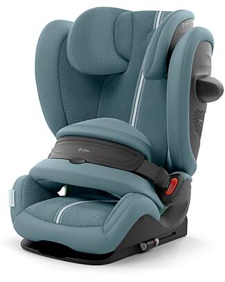Cybex Pallas G2 i-Size Plus Car Seat - Stormy Blue - with Advanced Impact Shield - Group 1/2/3 Car Seats Group 1/2/3