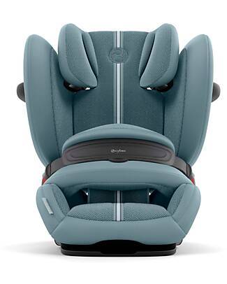 Cybex Pallas G2 i-Size Plus Car Seat - Stormy Blue - with Advanced Impact Shield - Group 1/2/3 Car Seats Group 1/2/3