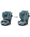 Cybex Pallas G2 i-Size Plus Car Seat - Stormy Blue - with Advanced Impact Shield - Group 1/2/3 Car Seats Group 1/2/3