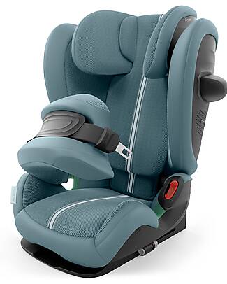 Cybex Pallas G2 i-Size Plus Car Seat - Stormy Blue - with Advanced Impact Shield - Group 1/2/3 Car Seats Group 1/2/3