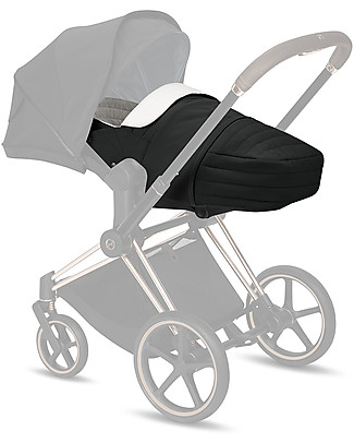 Cybex Platinum Lite Cot - Deep Black - Comfy and Warm Pram Systems